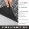 Outdoor Mat – 29.5"x17", Waterproof, Non-Slip, Heavy Duty, Black/Grey for Front Door or Patio.